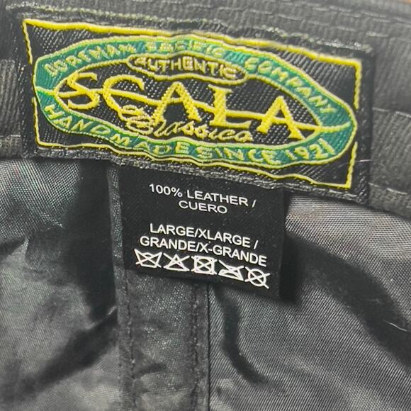 Scala Newsboy Paperboy Driving Ivy Flat Hat Cap Brown Leather Large/xlarge - Picture 3 of 16